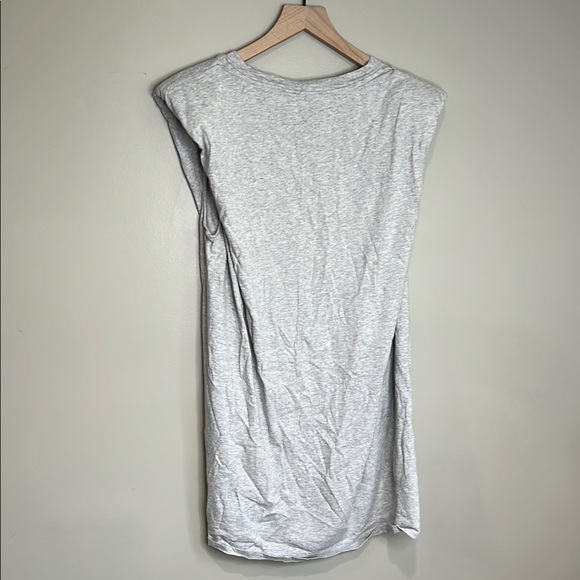 Babaton Gray Sleeveless Women's Dress Large with Shoulder Pads - Picture 5 of 7